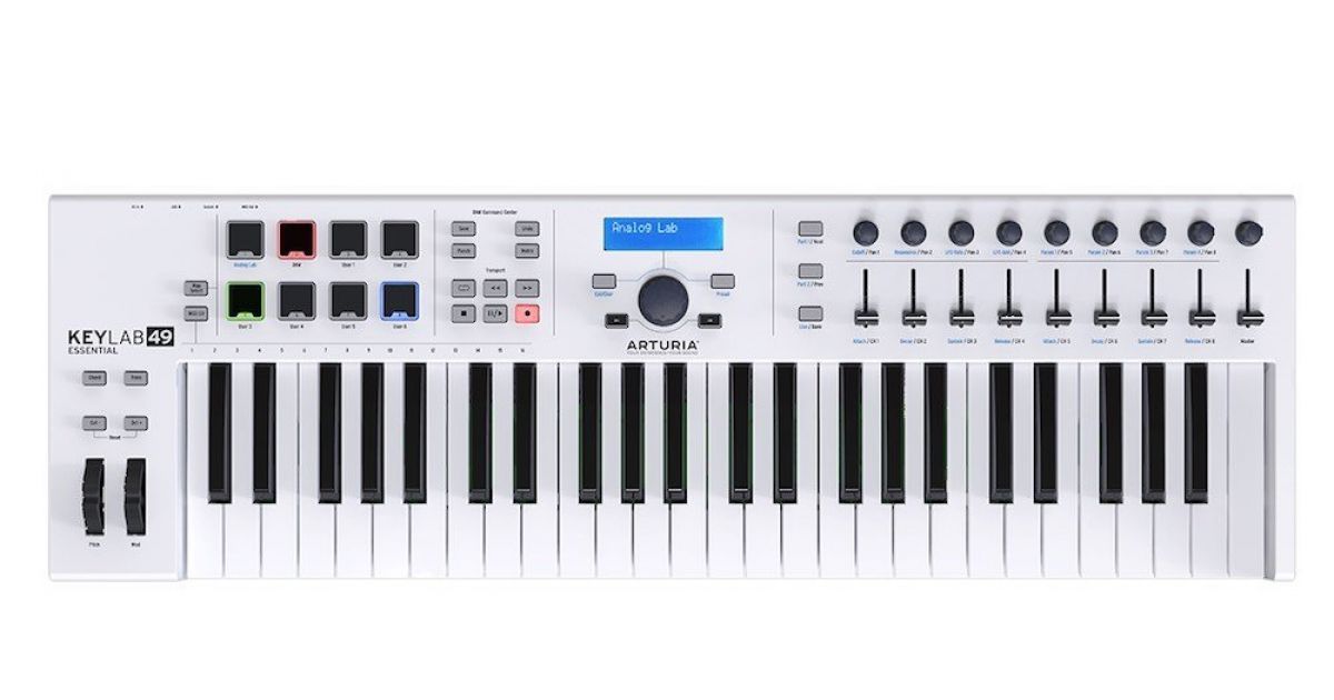 ◁ MIDI ( миди) клавиатура Arturia KeyLab Essential 49 • лучшая